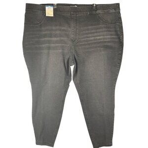 Terra & Sky Womens Plus Size 4X (28W-30W) pull on Jeggings Skinny High Rise